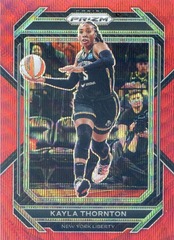 2023 Panini WNBA Prizm Kayla Thornton Red Wave Prizm #113 SP NY Liberty